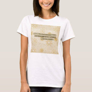 Ik zal voor Kerstmis Charles Dickens Snowflake T-shirt
