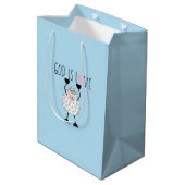 "Ik zal voor mijn schapen zorgen" cadeautaset Medium Cadeauzakje (Achterkant Gekanteld)