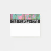 Ik zal waarschijnlijk vergeten post-it® notes (Voorkant)
