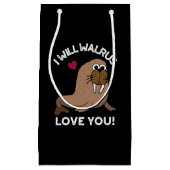 Ik zal Walrus van je houden... grappige dierlijke  Klein Cadeauzakje (Voorkant)