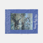 Ik zal weg vliegen fleece deken (Voorkant (Horizontaal))