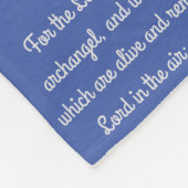 Ik zal weg vliegen fleece deken (Hoek)