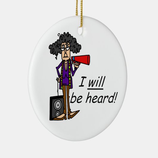 Ik ZAL worden gehoord Keramisch Ornament (Rechts)