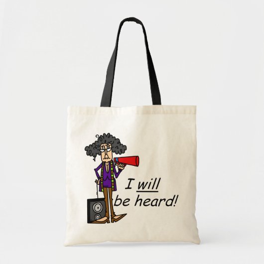 Ik ZAL worden gehoord Tote Bag (Voorkant)