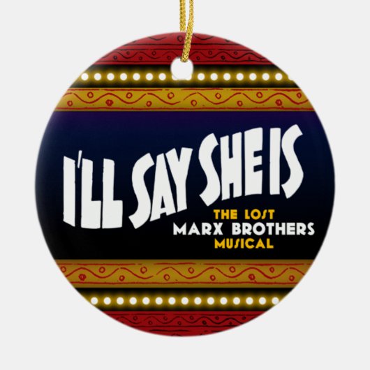 Ik zal zeggen dat ze sierlijk is keramisch ornament (Voorkant)