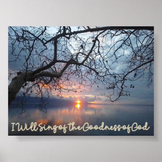 Ik zal zingen over de goedheid van God Poster (Voorkant)