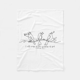 Ik zal zingen over de goedheid van God Psalm 89_1 Fleece Deken