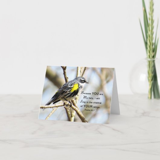 Ik zal zingen - Schriftgedeelte Kaart (Voorkant)