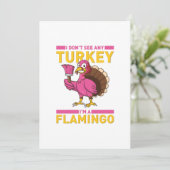 Ik Zee geen Turkije, ik ben een Thanksgiving van F Bedankkaart (Staand voorkant)