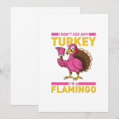 Ik Zee geen Turkije, ik ben een Thanksgiving van F Bedankkaart (Voorkant / Achterkant)