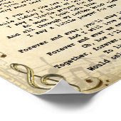 Ik zeg een kleine gebeden song Lyric Wall Art prin Poster (Hoek)