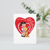 Ik zeg het met muziek feestdagenkaart (Staand voorkant)