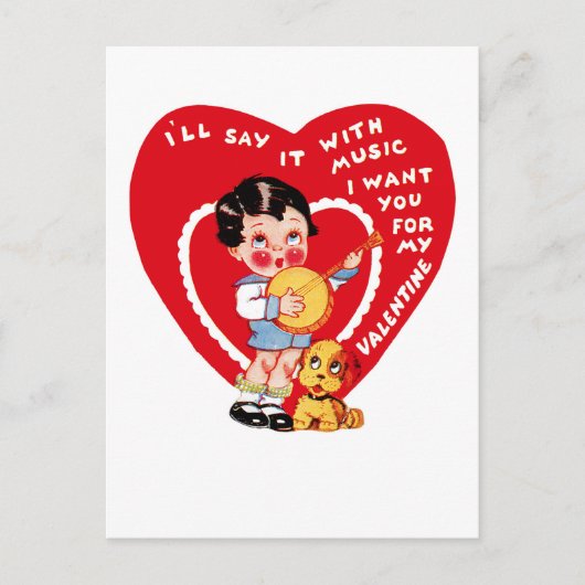 Ik zeg het met muziek feestdagenkaart (Voorkant)