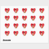 Ik zeg het met muziek hart sticker (Vel)