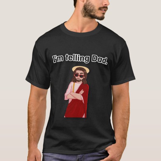 Ik zeg het tegen papa t-shirt (Voorkant)