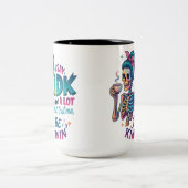 Ik zeg IDK veel... Tweekleurige Koffiemok (Center)