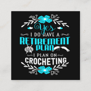 Ik zeg ja met een kruising vierkante visitekaartje