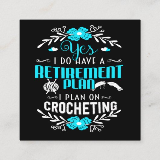 Ik zeg ja met een kruising vierkante visitekaartje (Voorkant)