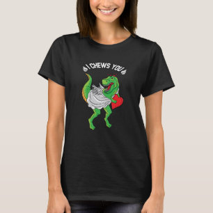 Ik zeg je Cupid Rex Dinosaur Dino Heart Valentin T-shirt