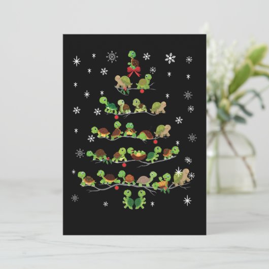 Ik zeg je dat ik geen schildpad ben, maar een Baby Feestdagenkaart (Staand voorkant)