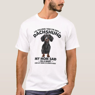 Ik zeg je dat ik geen teckel ben t-shirt