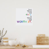 Ik zeg je niet dat het gemakkelijk zal zijn... poster (Keuken)