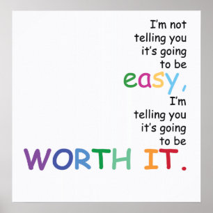 Ik zeg je niet dat het gemakkelijk zal zijn... poster