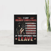 Ik zeg Merry KerstGod Bless America dat ik Pistool Kaart (Voorkant)