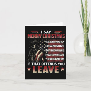 Ik zeg Merry KerstGod Bless America dat ik Pistool Kaart