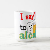 Ik zeg nee tegen alcohol koffiemok (Center)
