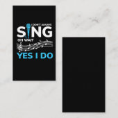 Ik zeg niet altijd dat ik Shirt zanger ben. Visitekaartje (Voorkant / Achterkant)