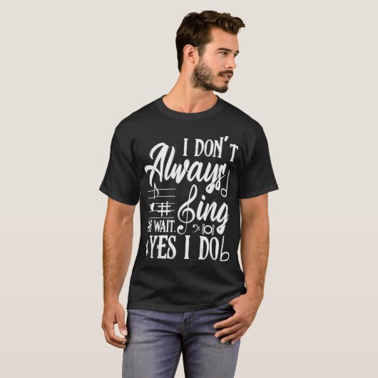 Ik zeg niet altijd dat ik theatermuziek doe t-shirt (Voorkant volledig)