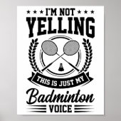 Ik zeg niet dat dit alleen mijn Badminton Voice Cr Poster (Voorkant)