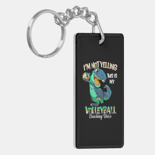 Ik zeg niet dat dit mijn stem is als volleybalcoac sleutelhanger (Voorkant Links)