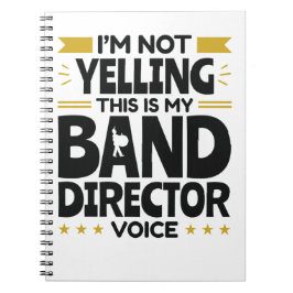 Ik zeg niet dat dit mijn stem is van de directeur. notitieboek