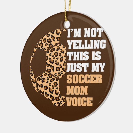 Ik zeg niet dat dit mijn Voetbal is. Keramisch Ornament (Links)