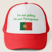 "Ik zeg niet dat ik alleen Portugees ben!" pet (Voorkant)