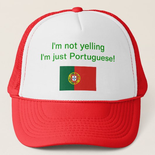 "Ik zeg niet dat ik alleen Portugees ben!" pet (Voorkant)