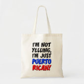 Ik zeg niet dat ik alleen Puerto Ricaanse Canvas t Tote Bag (Voorkant)