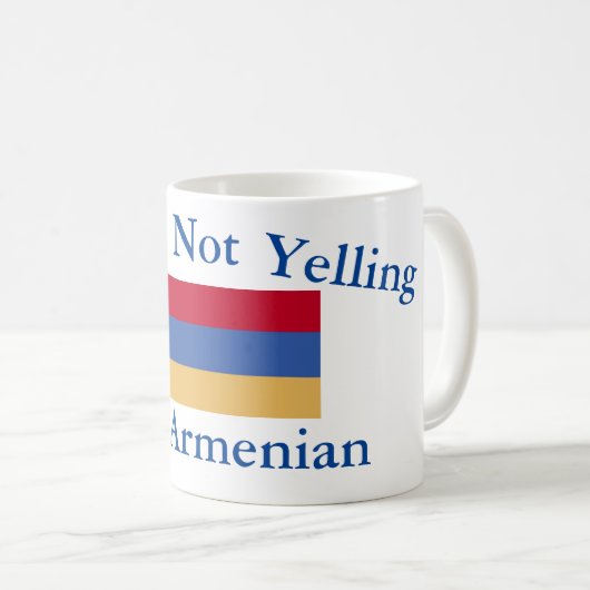 Ik zeg niet dat ik Armeense koffie-Mok ben Koffiemok (Voorkant rechts)