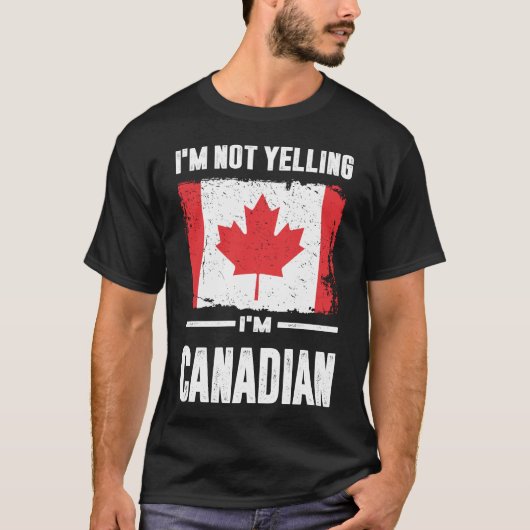 Ik zeg niet dat ik Canadees ben T-shirt (Voorkant)