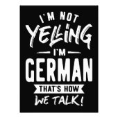 Ik zeg niet dat ik Duits ben Foto Afdruk (Voorkant)