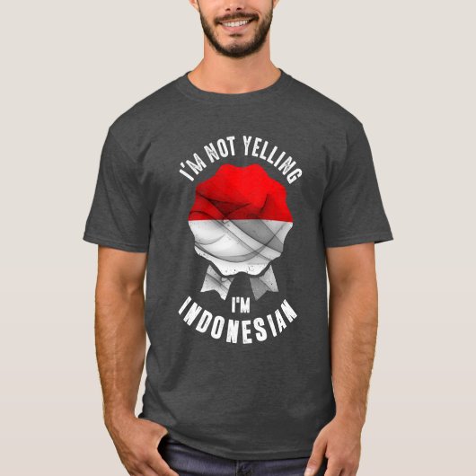 Ik zeg niet dat ik Indonesisch ben T-shirt (Voorkant)