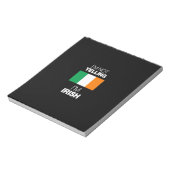 ik zeg niet dat ik irish ben notitieblok (Linkerzijde)