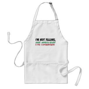 Ik zeg niet dat ik Italiaans Funny Apron ben Standaard Schort
