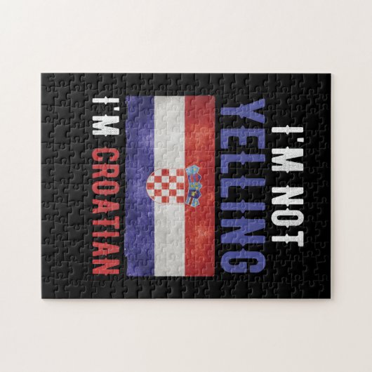 Ik zeg niet dat ik Kroatische vlag ben. Legpuzzel (Horizontaal)