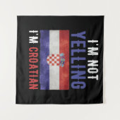 Ik zeg niet dat ik Kroatische vlag ben. Wandkleed (Voorkant (horizontaal))
