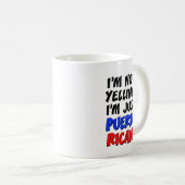 Ik zeg niet dat ik Puerto RIcan Funny Mug ben Koffiemok (Voorkant rechts)