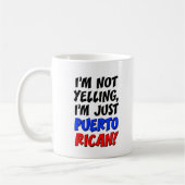 Ik zeg niet dat ik Puerto RIcan Funny Mug ben Koffiemok (Links)