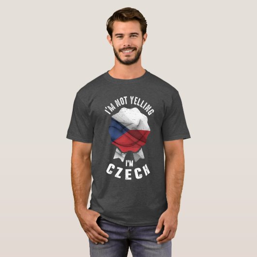 Ik zeg niet dat ik Tsjechisch ben T-shirt (Voorkant volledig)
